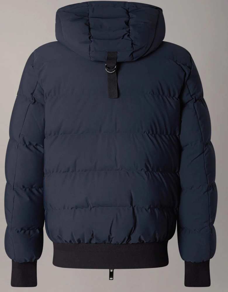 Soho Navy Blue Bomber Puffer Jacket
