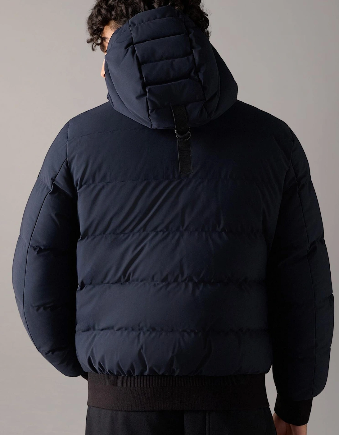 Soho Navy Blue Bomber Puffer Jacket