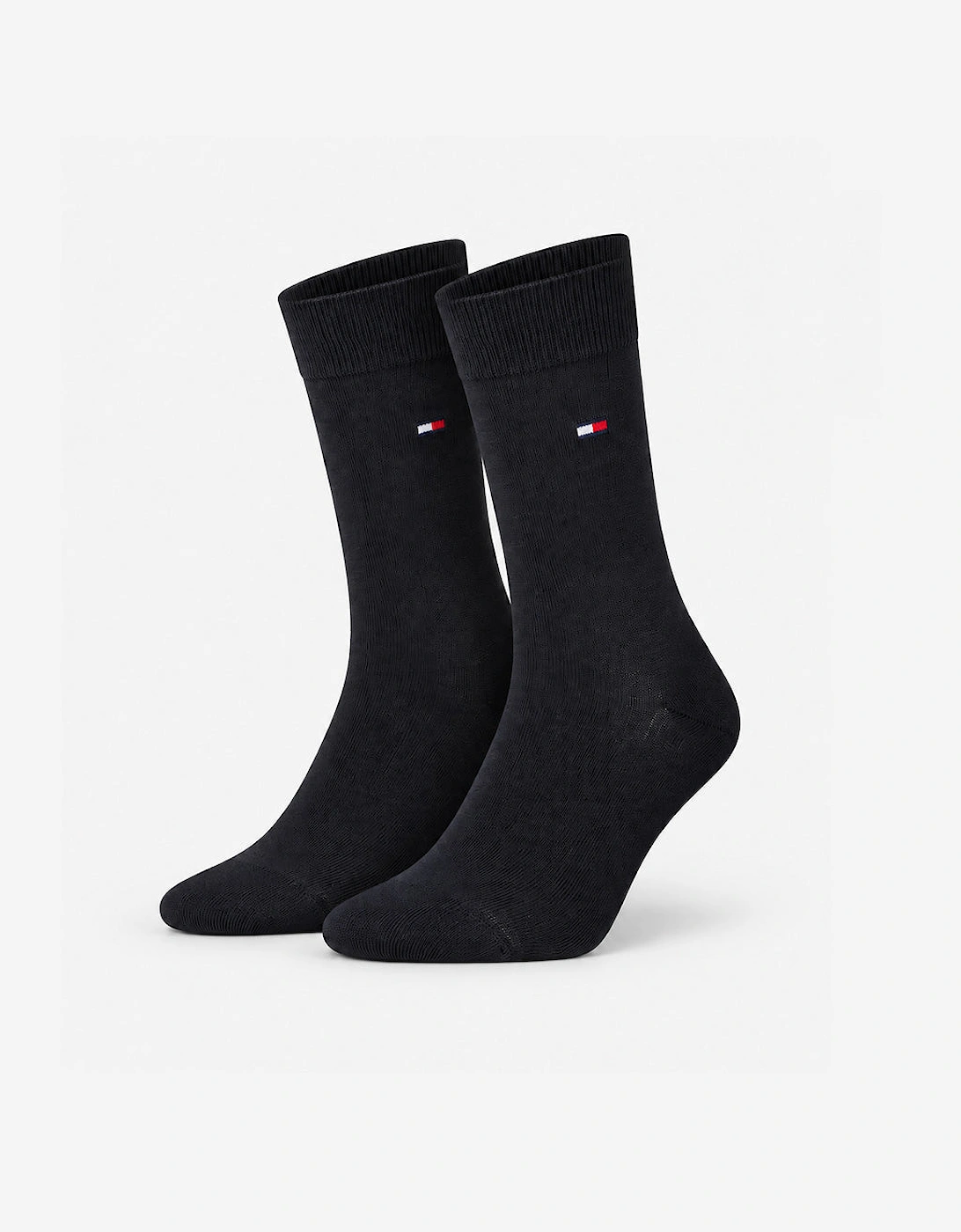 Tommy Hilfiger 3 Pack Giftbox Monogram Stripe Mens Crew Socks Black