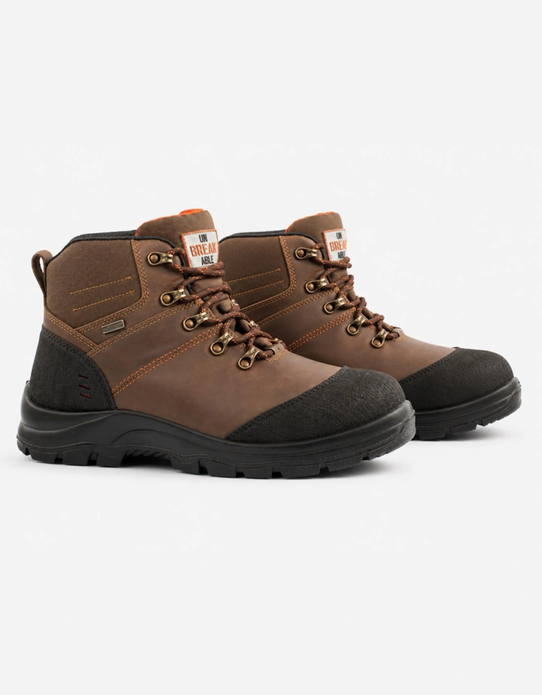 Unbreakable U107 Meteor Unisex Composite Toe Safety Boots Brown
