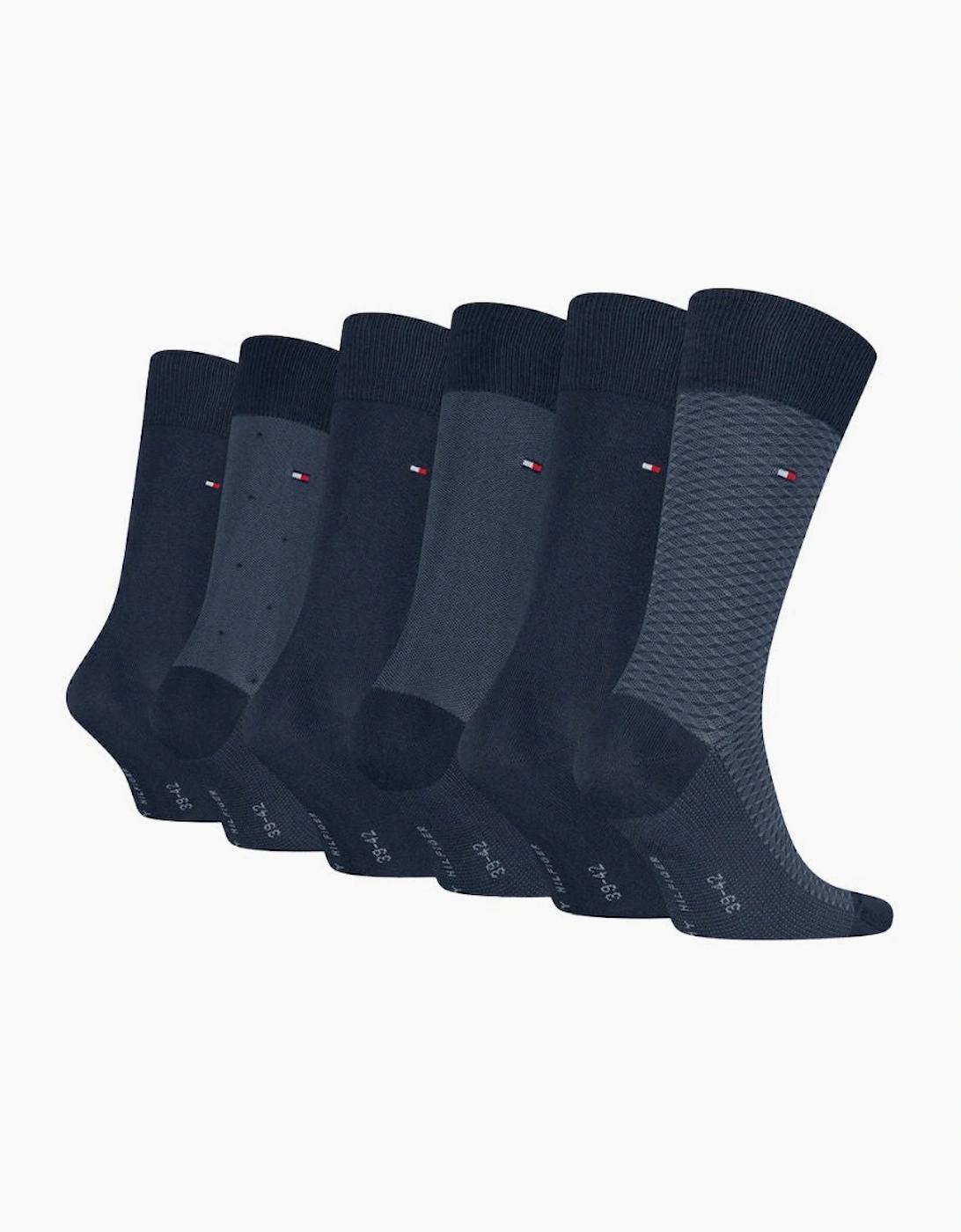 Tommy Hilfiger Men's Navy 6-Pack Classic Sock Tin Giftbox - 6-8 - Image 3