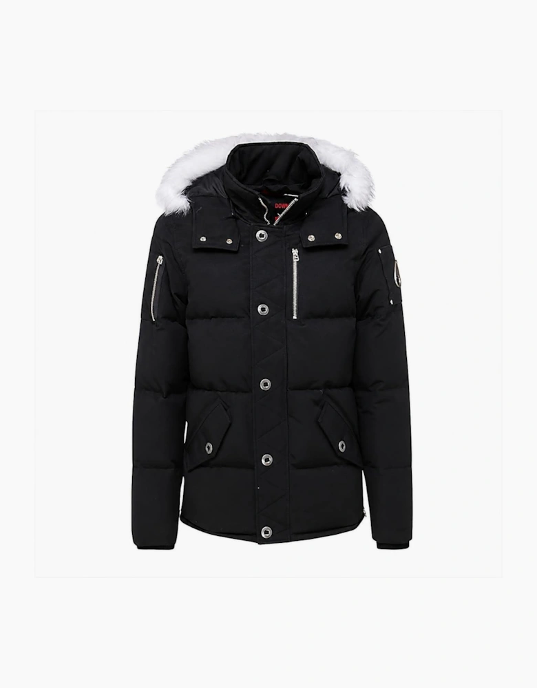3Q Black/White Fur Jacket