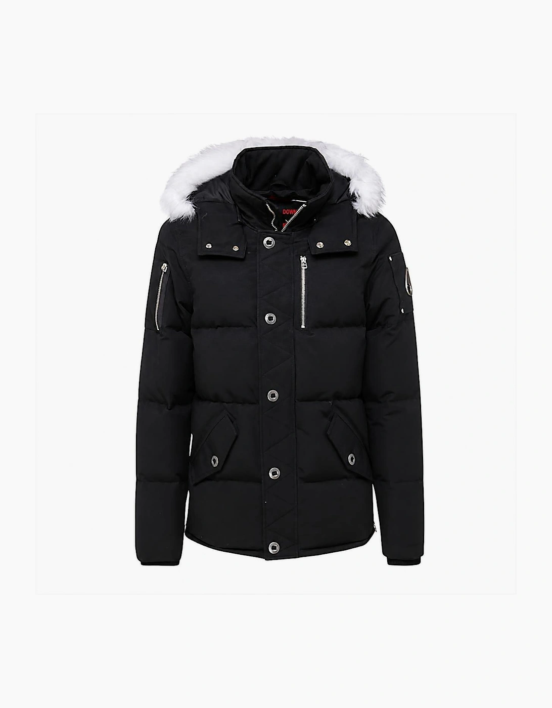 3Q Black/White Fur Jacket