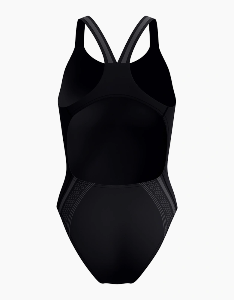 Speedo Womens/Ladies Printed Performance Muscleback One Piece Swimsuit