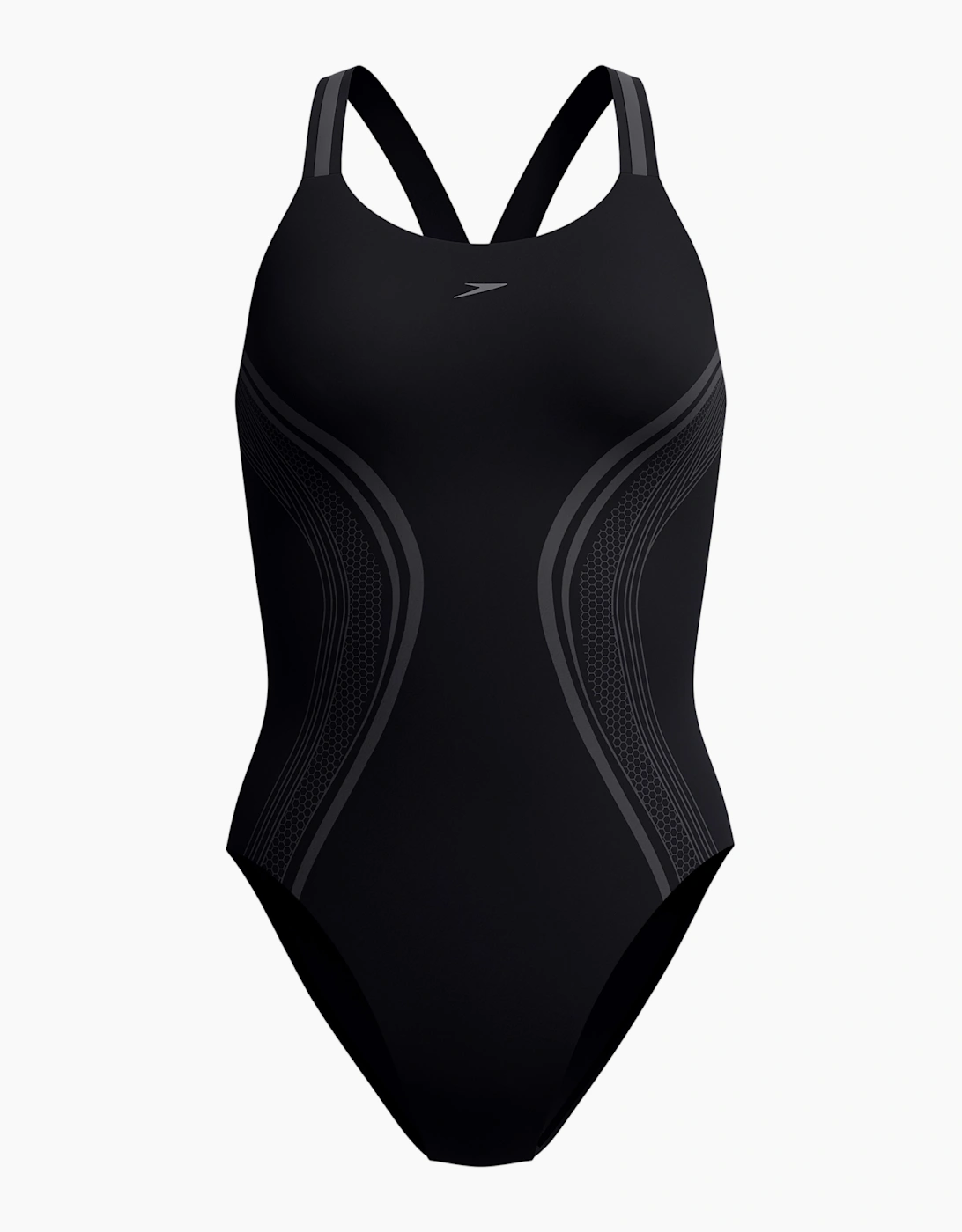 Speedo Womens/Ladies Printed Performance Muscleback One Piece Swimsuit