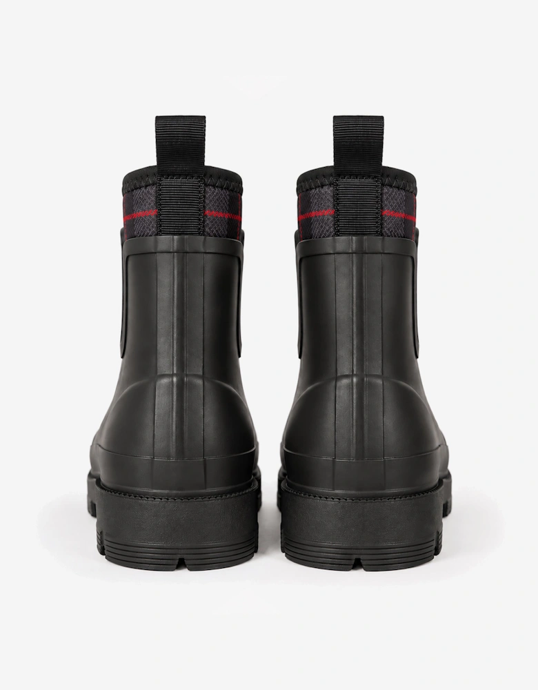 Mud Dogs BROOKE Womens Ankle Neoprene Wellies Black Check
