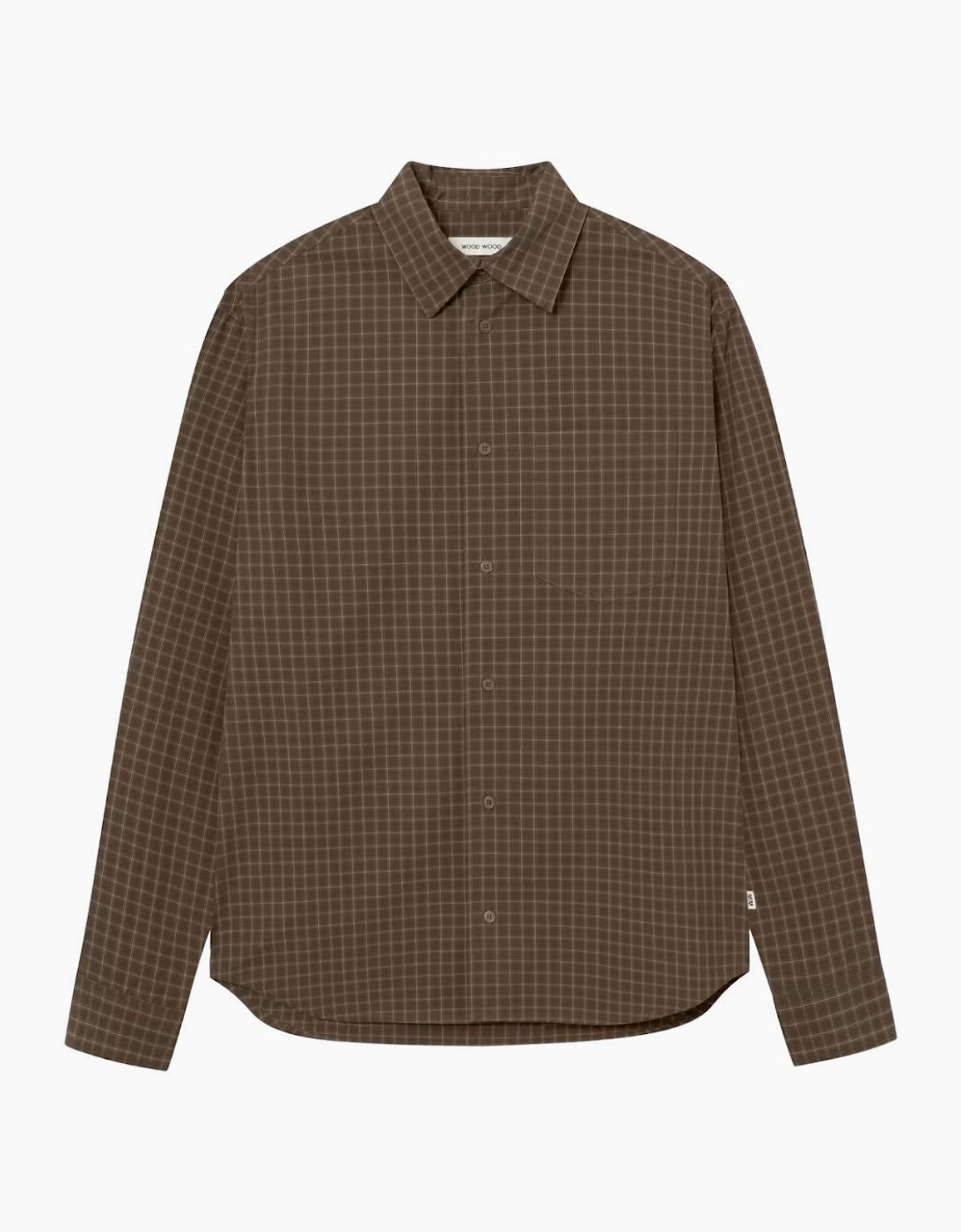Wood Wood WWNico Brown Check Shirt