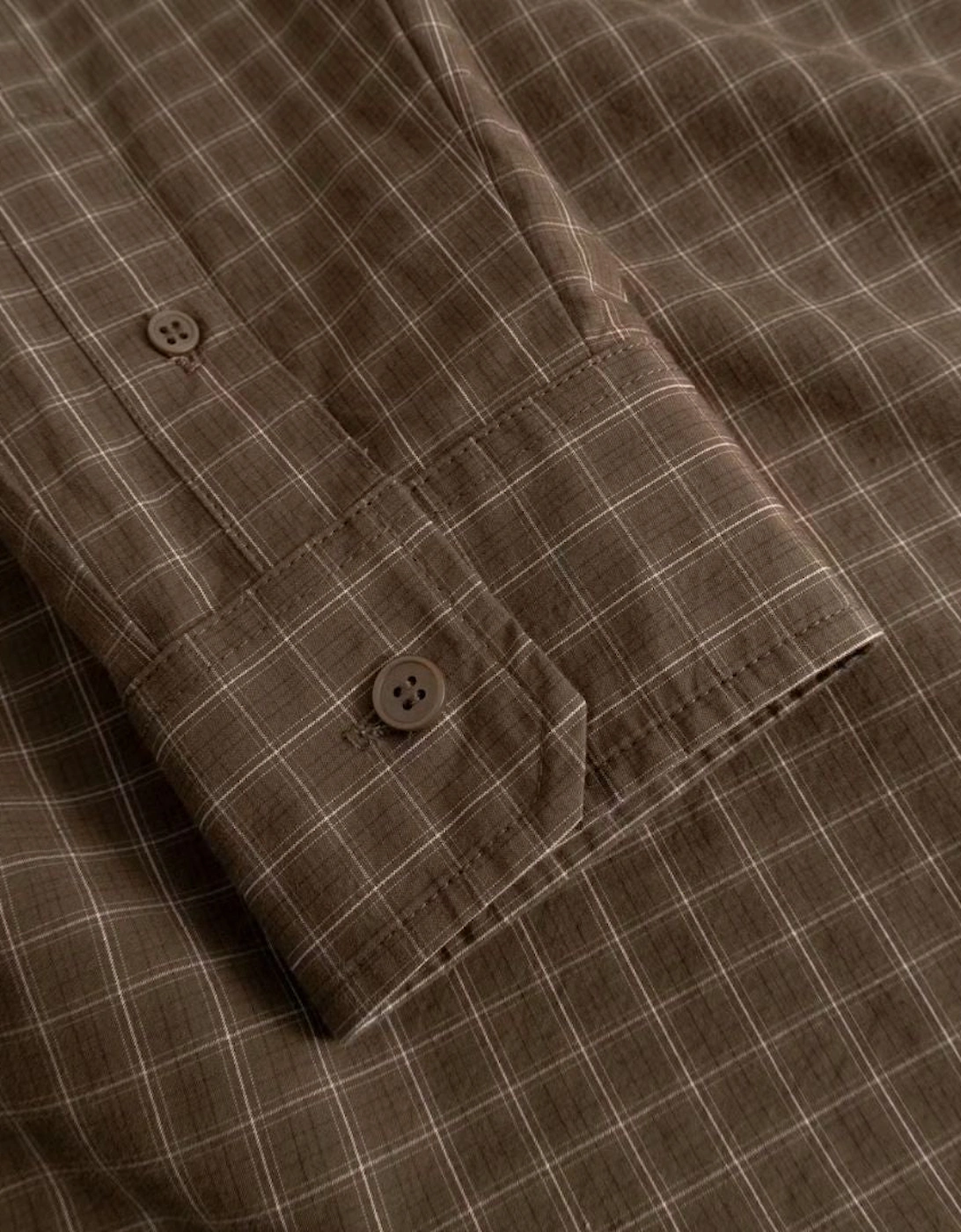 Wood Wood WWNico Brown Check Shirt