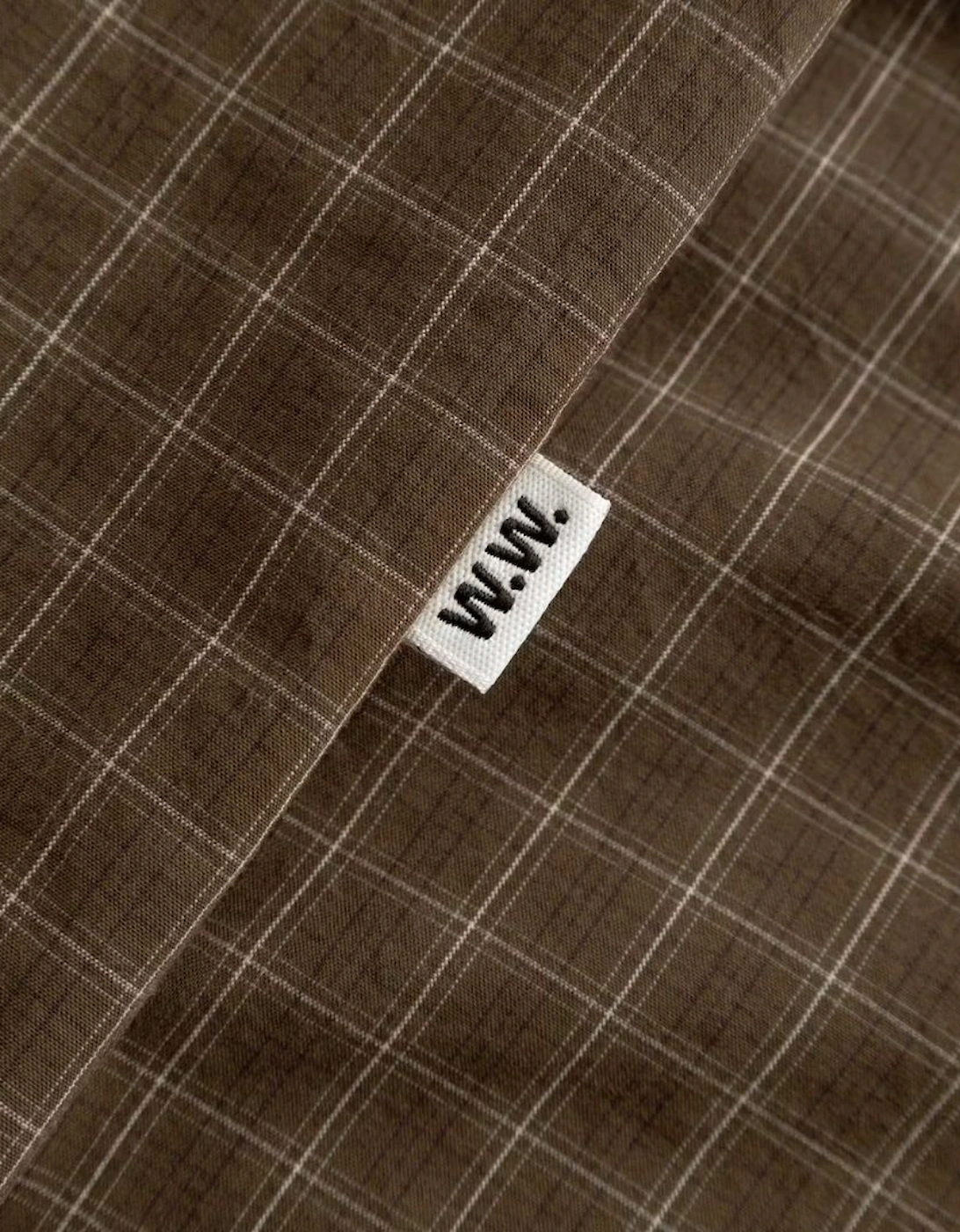 Wood Wood WWNico Brown Check Shirt