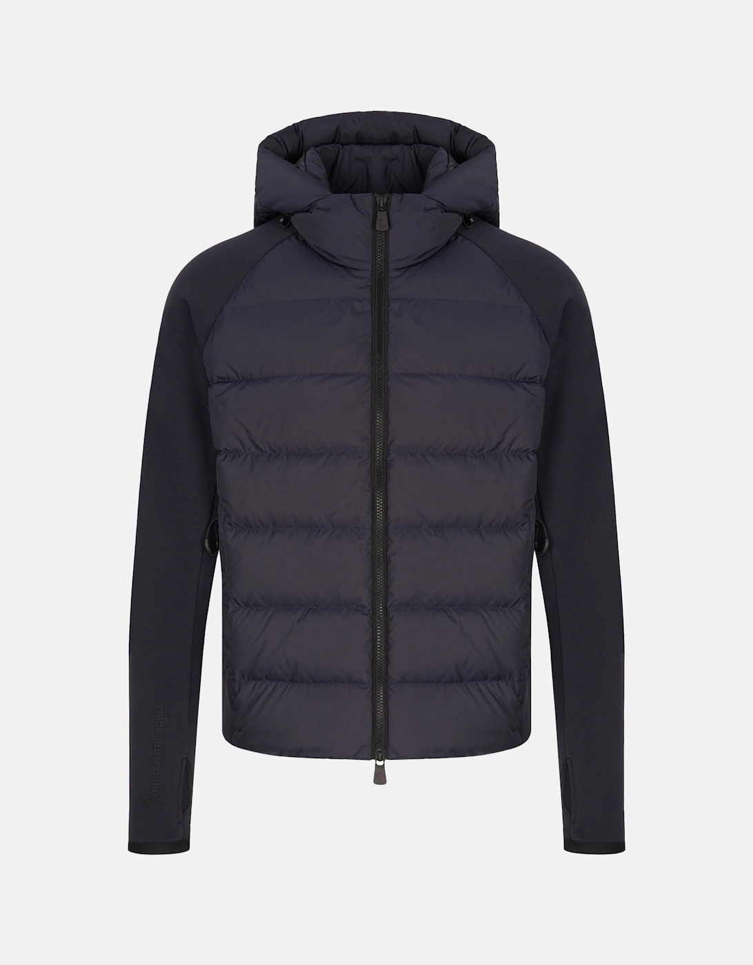 Hybrid Zip Hooded Cardigan Navy