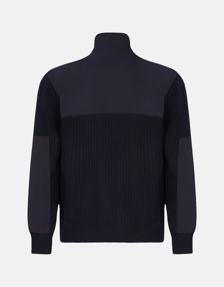 Tech Wool 1/4 Zip Sweater Navy