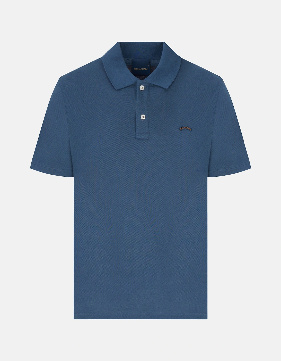 Fine Piquet Cotton Polo Blue
