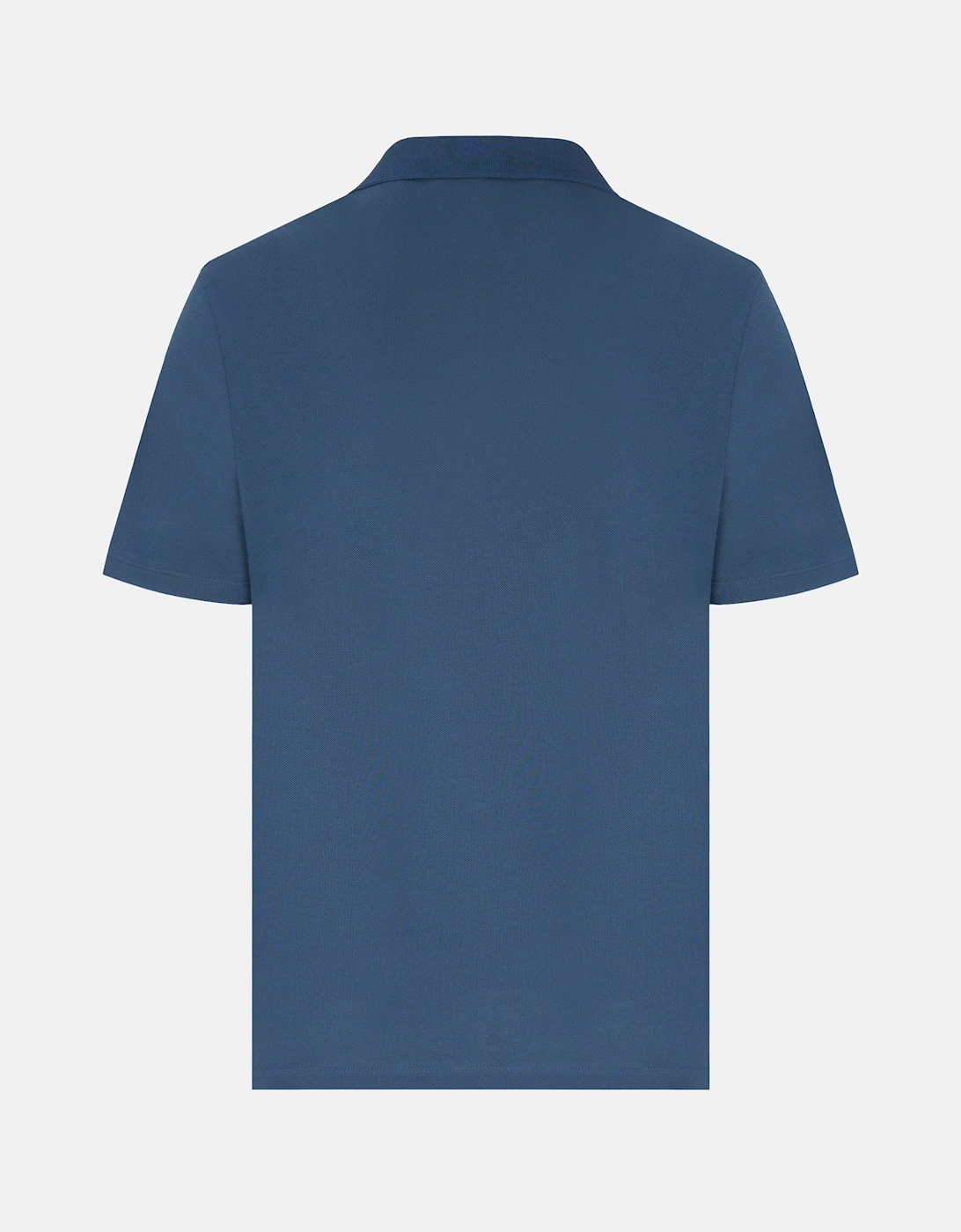 Fine Piquet Cotton Polo Blue