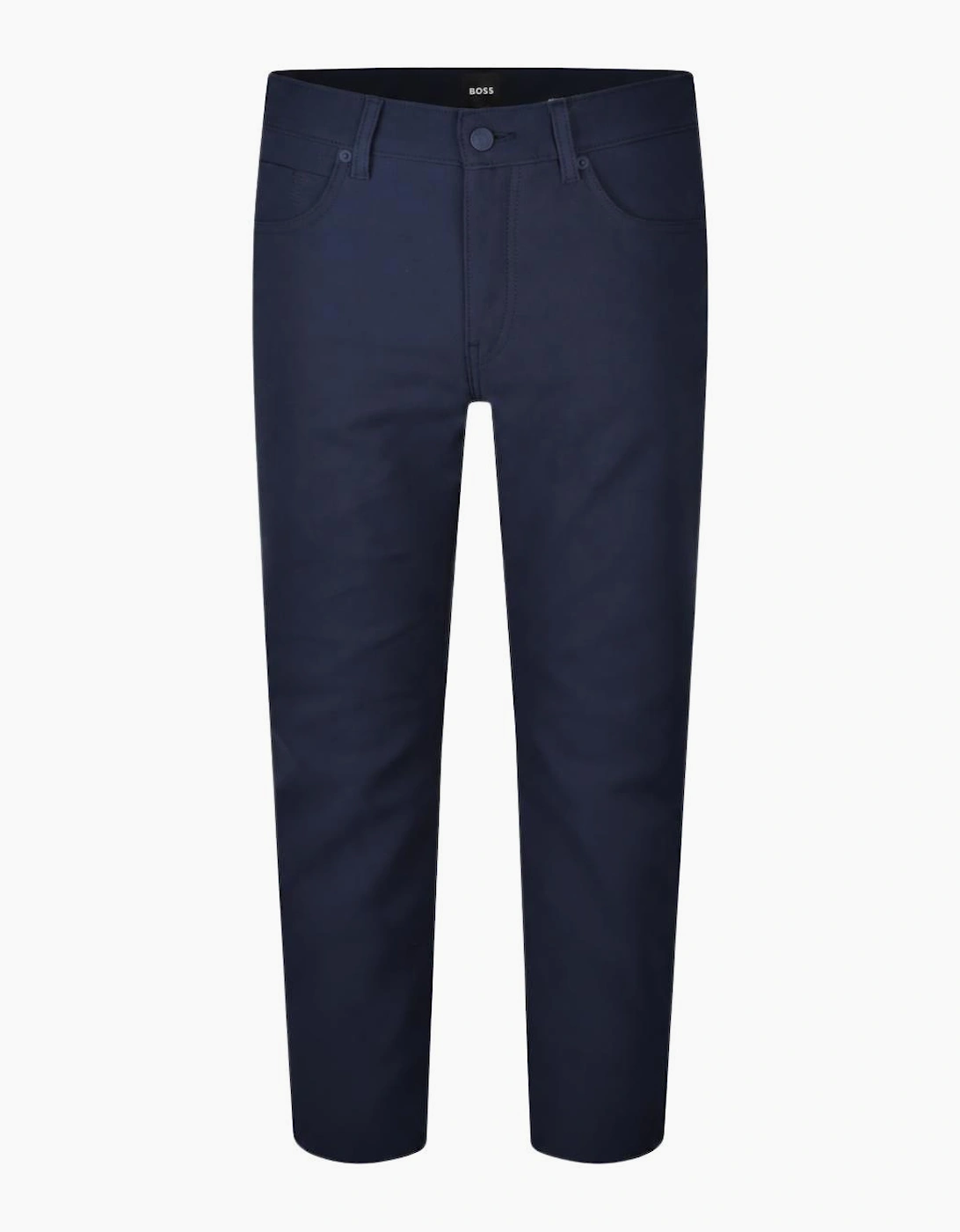 P-Delaware5 Slim Fit 5-Pocket Navy Poly Trousers