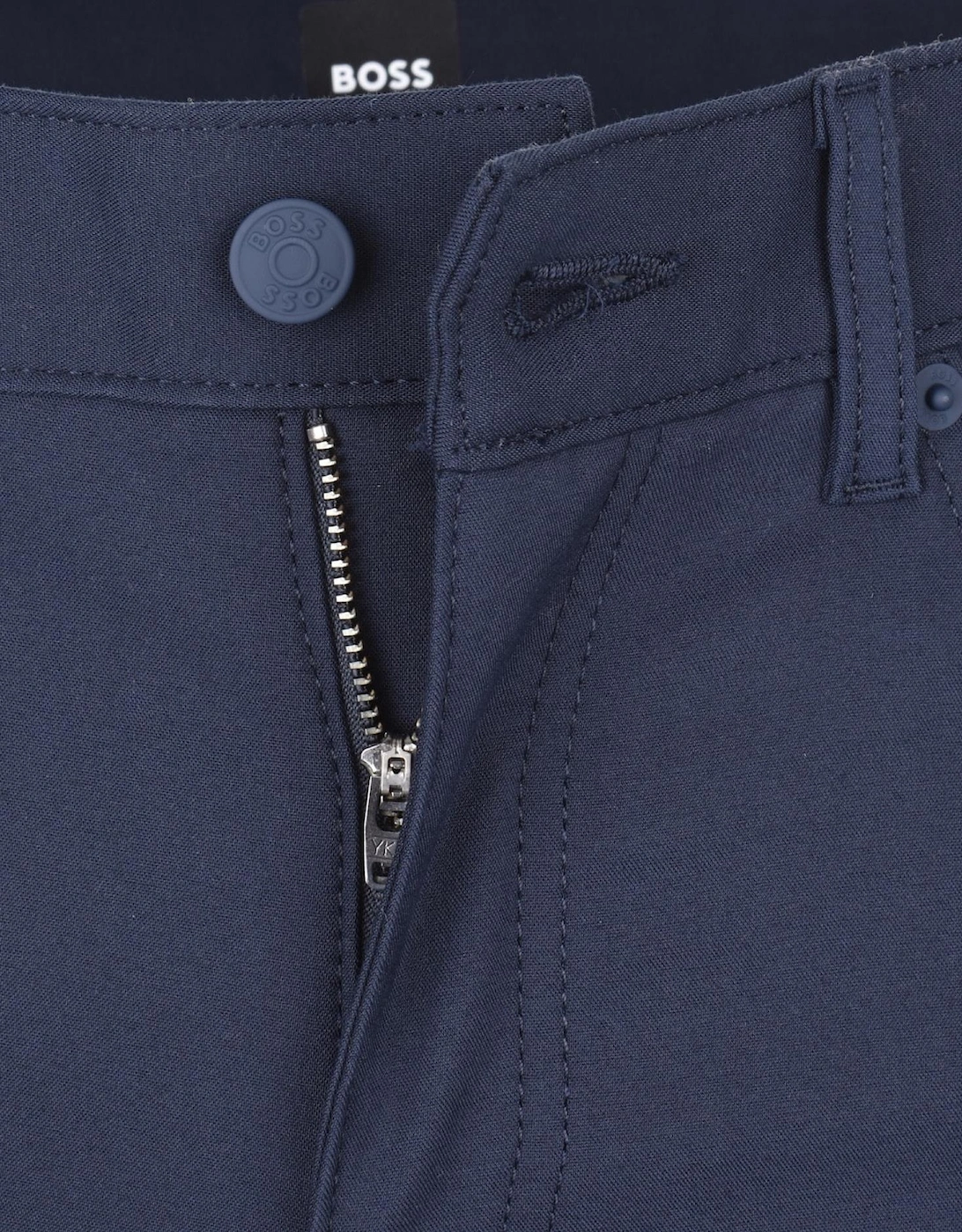 P-Delaware5 Slim Fit 5-Pocket Navy Poly Trousers