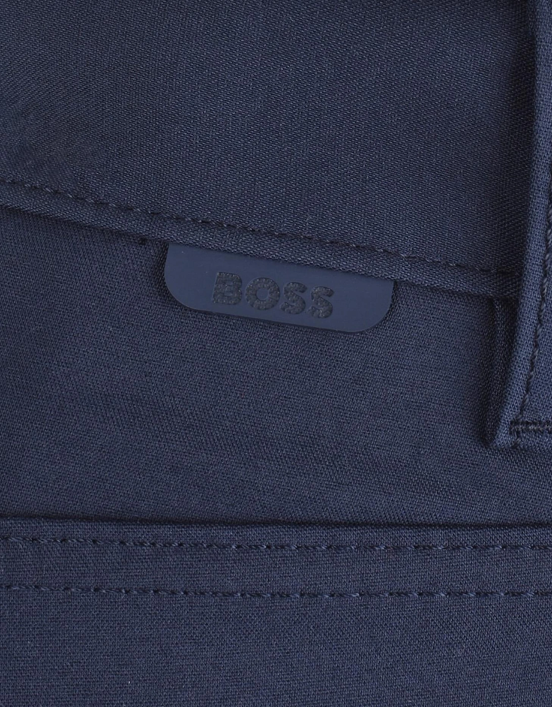 P-Delaware5 Slim Fit 5-Pocket Navy Poly Trousers