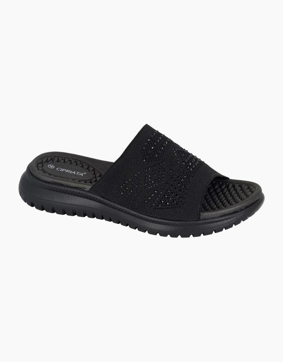 Cipriata Womens Eliana Diamante Slides