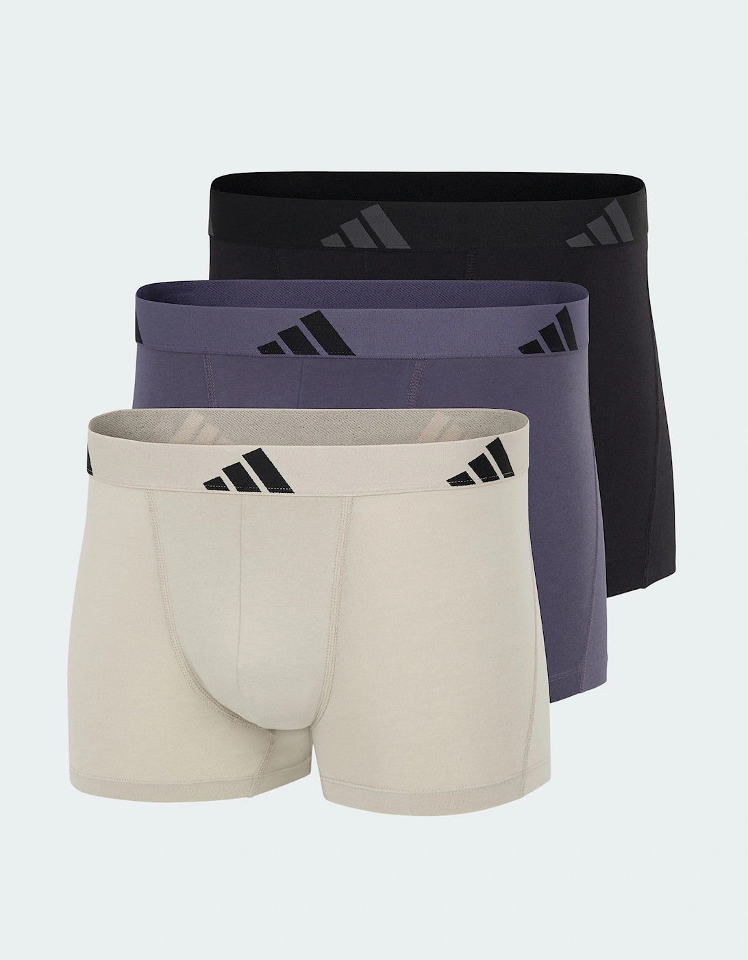 Adidas Mens Active Flex Cotton Trunk 3 Pack