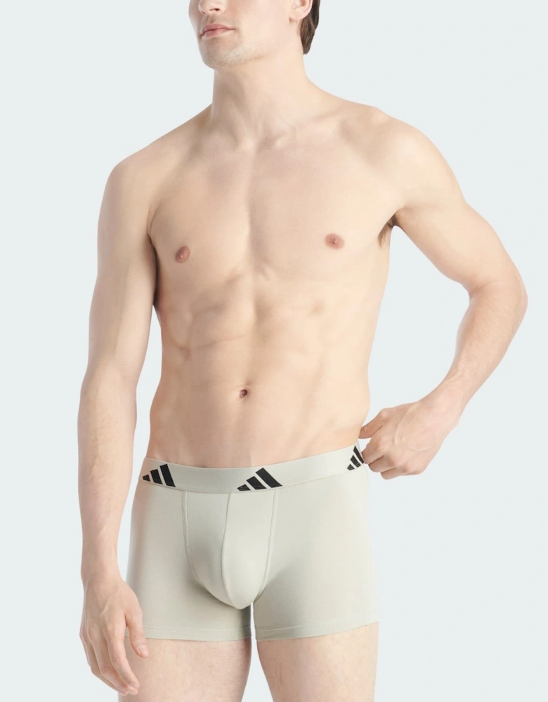 Adidas Mens Active Flex Cotton Trunk 3 Pack
