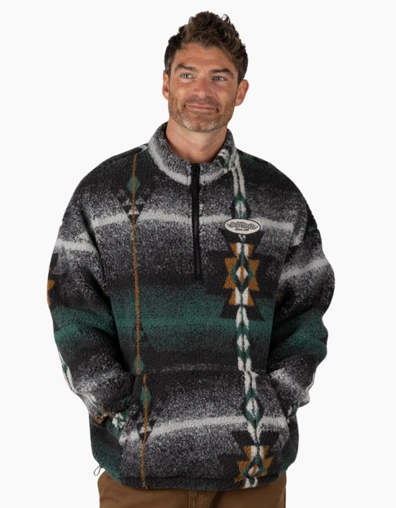 Saltrock Mens Aztec Sunset Half Zip Fleece