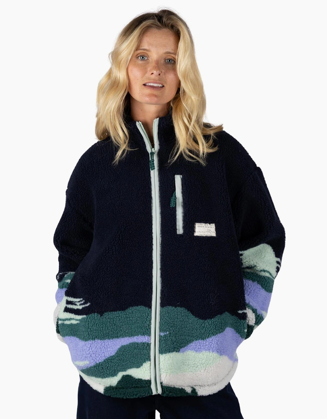 Saltrock Womens Apex Sherpa Full Zip Fleece