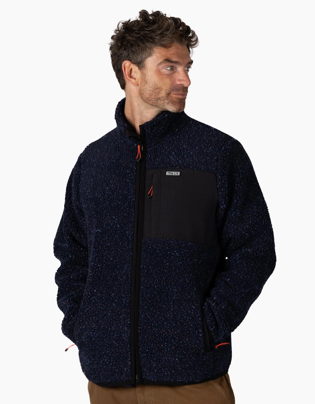 Saltrock Mens Wye Nep Full Zip Fleece