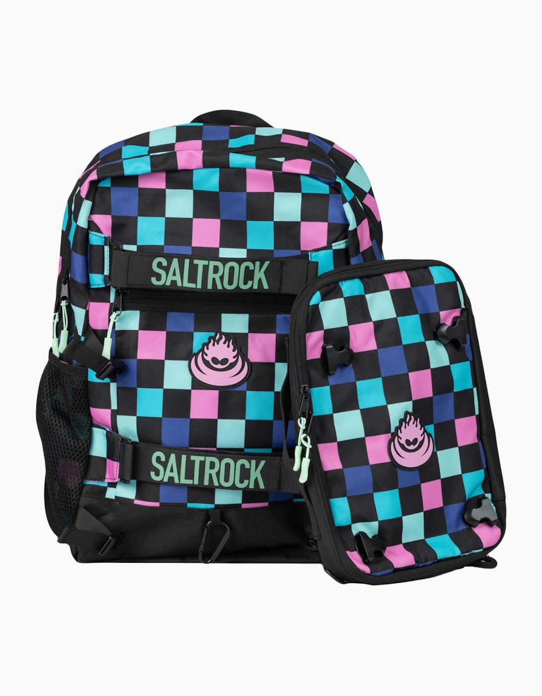 Saltrock Men's Black Skatecheck Backpack Rucksack In - Image 3