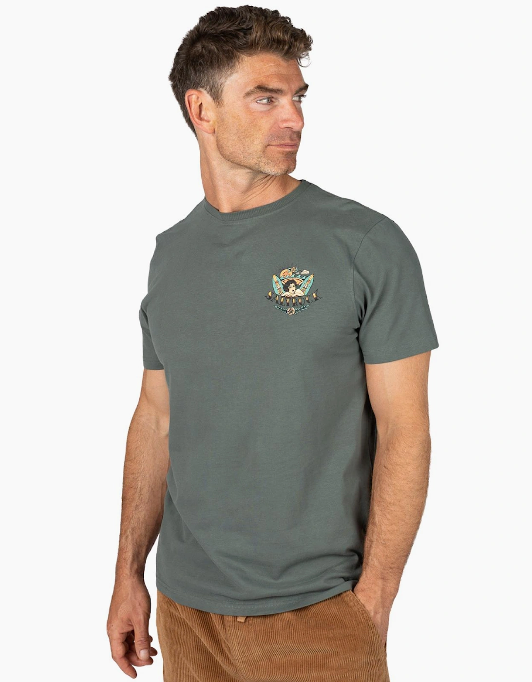 Saltrock Mens Tiger Tattoo Short Sleeve T-Shirt