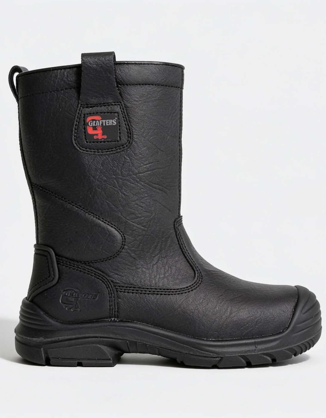 Grafters M922A Mens Fur Lined Rigger Safety Boots Black
