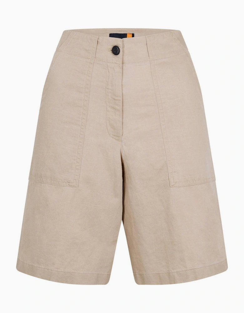 Linen Citadel Bermuda Shorts