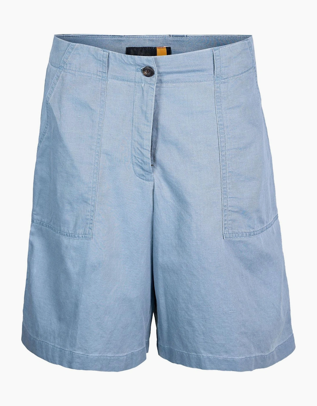 Timberland Women's Linen Citadel Bermuda Shorts - Blue - Size: 12