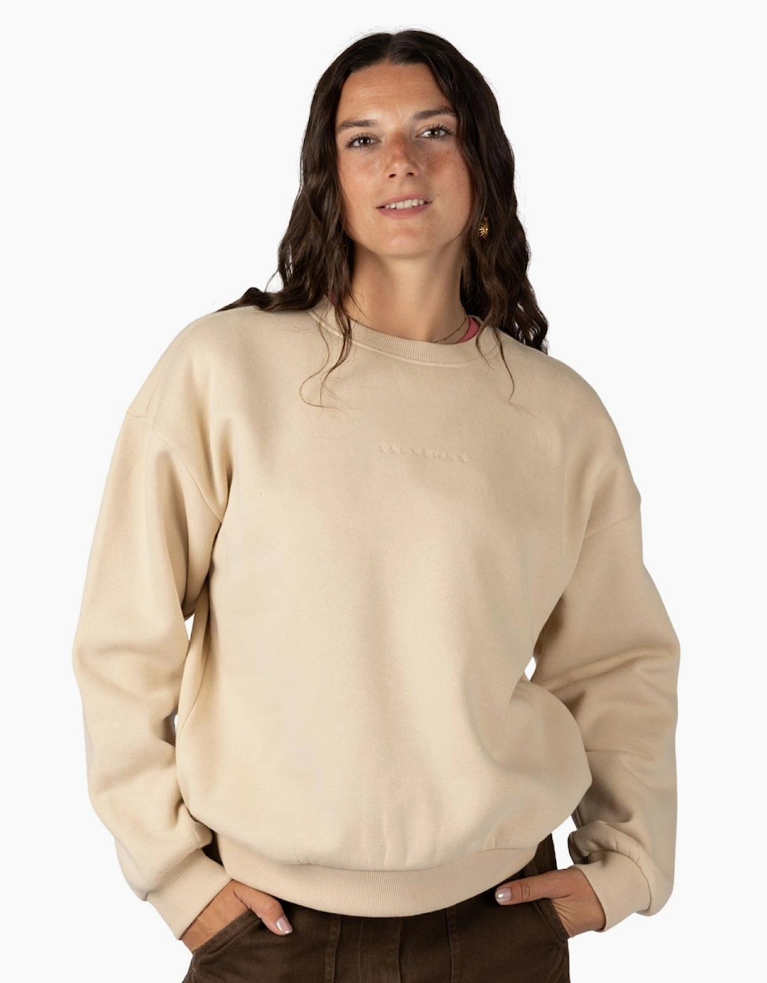 Saltrock Women's Cream Perfect Set Oversized Sweatshirt - Size S