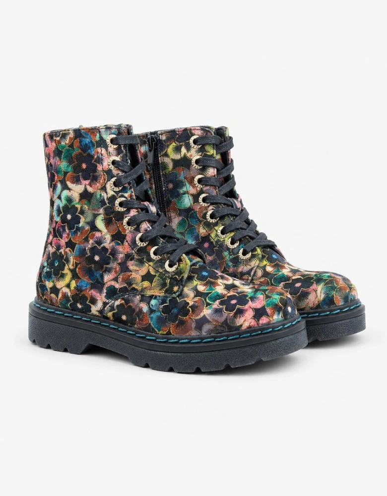 Heavenly Feet JUSTINA2 VIOLA VELOUR Womens Ankle Boots Autumn Gold
