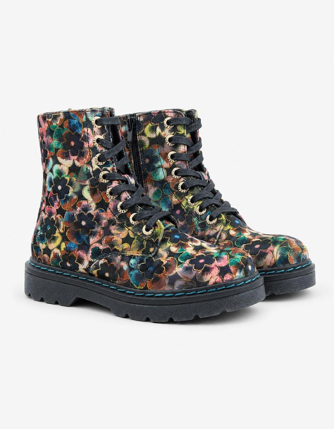 Heavenly Feet JUSTINA2 VIOLA VELOUR Womens Ankle Boots Autumn Gold