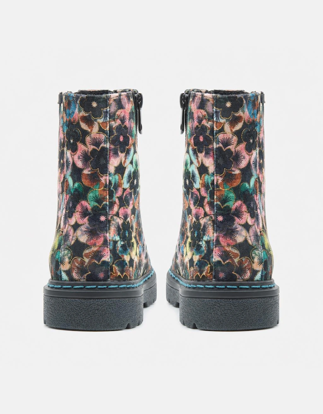 Heavenly Feet JUSTINA2 VIOLA VELOUR Womens Ankle Boots Autumn Gold