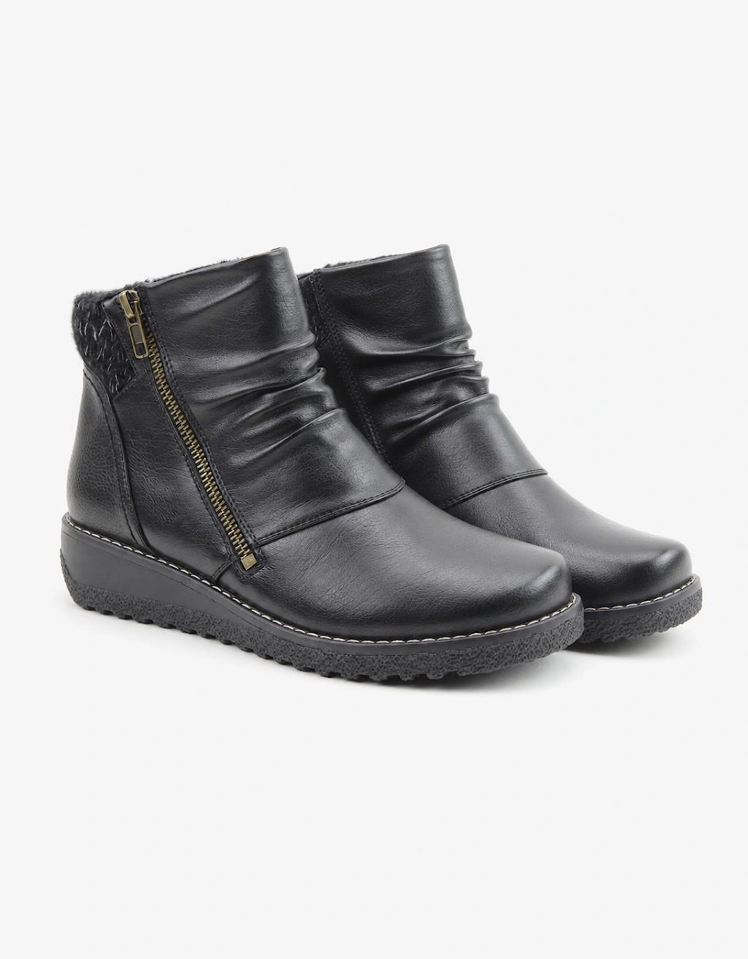 Heavenly Feet PERRY Womens Ankle Boots Black