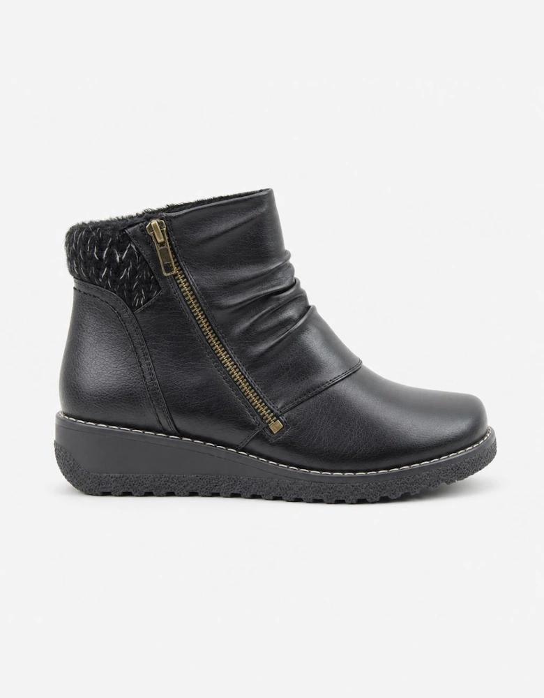 Heavenly Feet PERRY Womens Ankle Boots Black