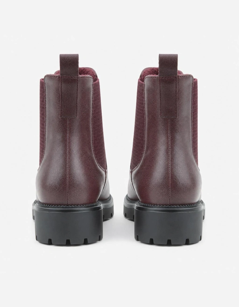 Heavenly Feet BALLY Womens Ankle Boots Burgundy