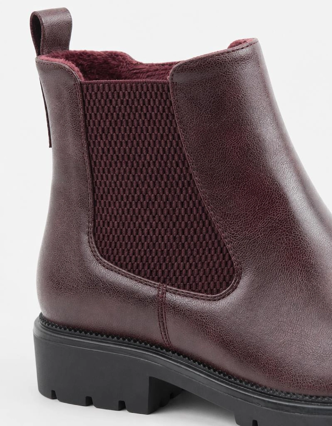Heavenly Feet BALLY Womens Ankle Boots Burgundy