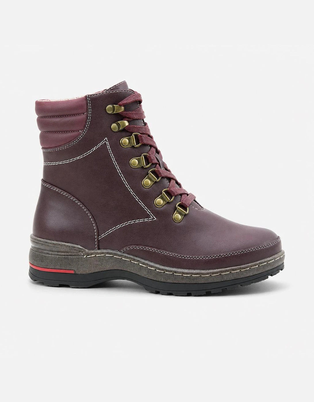 Heavenly Feet MELISSA Womens Ankle Boots Burgundy