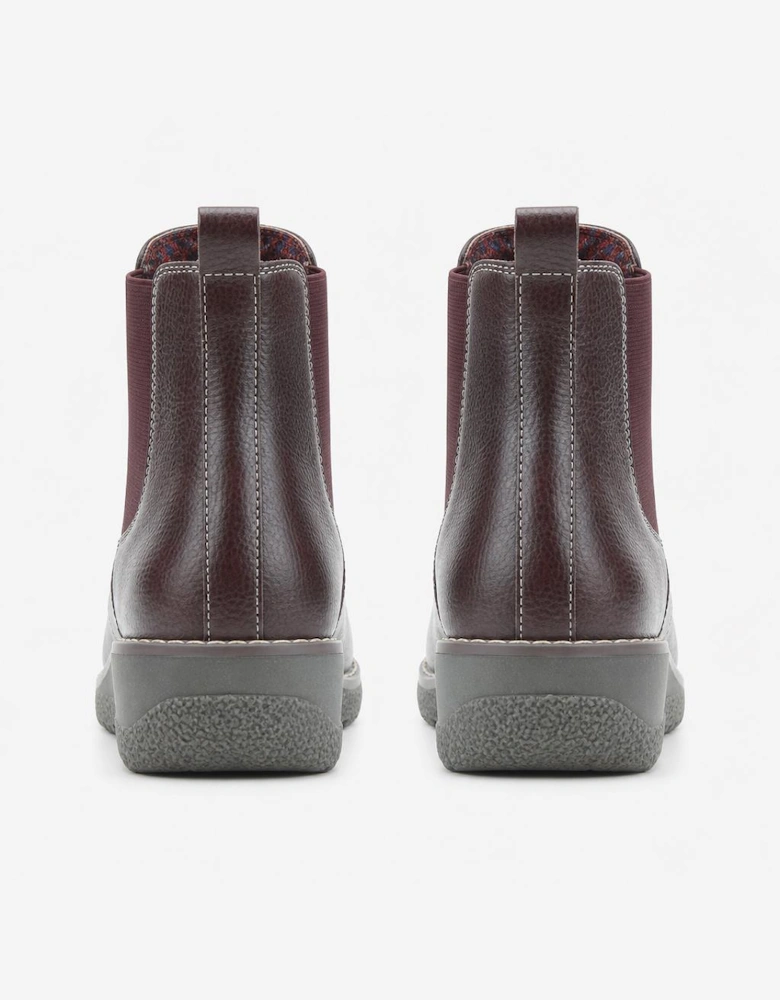Heavenly Feet MOIRA Womens Ankle Boots Burgundy