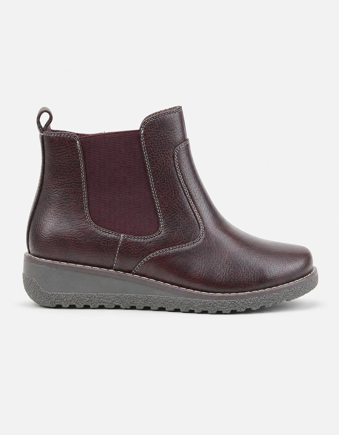 Heavenly Feet MOIRA Womens Ankle Boots Burgundy