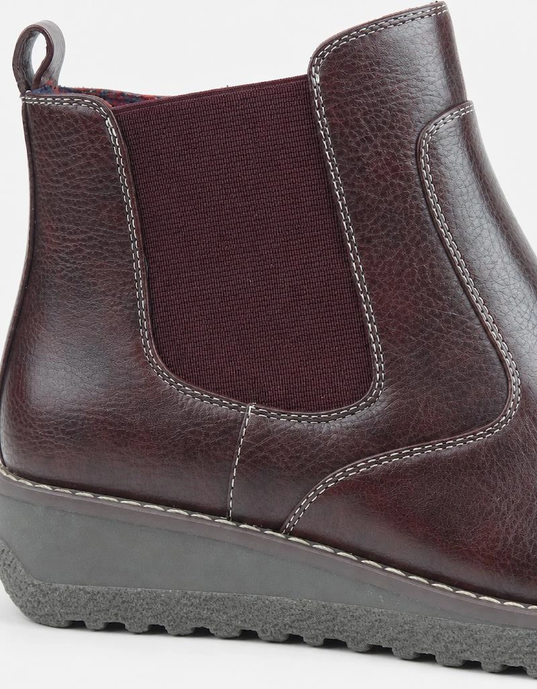 Heavenly Feet MOIRA Womens Ankle Boots Burgundy