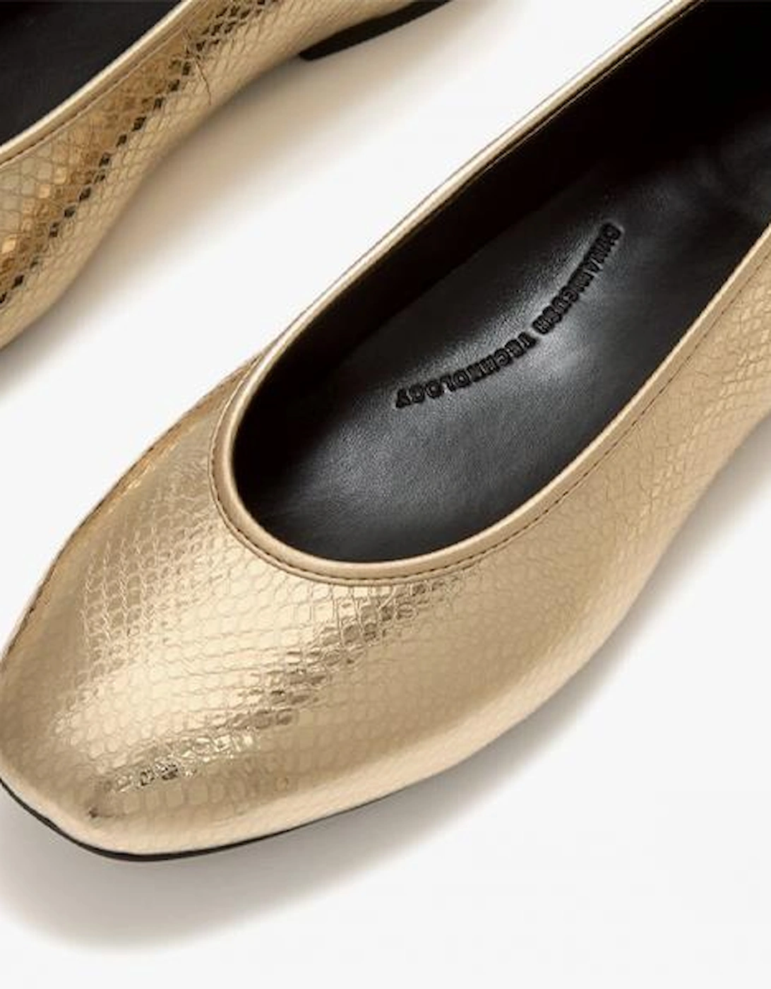 FitFlop DELICATO SNAKE METALLIC Womens Ballerina Shoes Platino