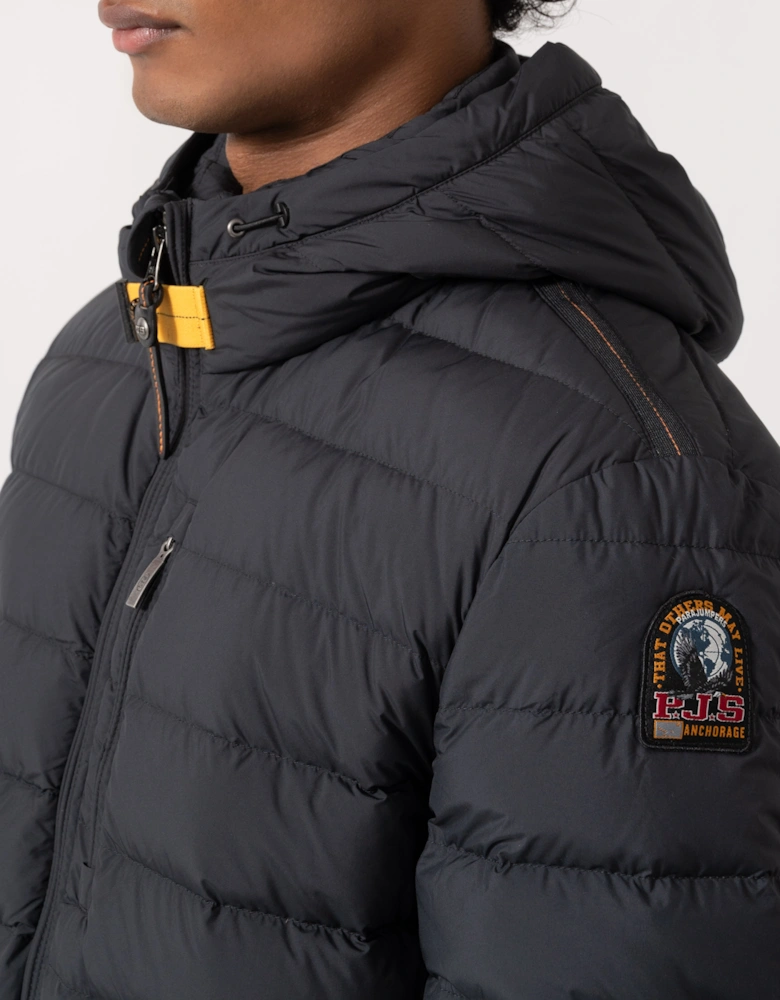 Parajumpers Last Minute Mens Down Jacket with Hood - Black 541