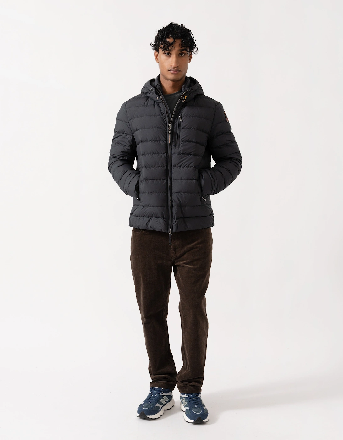 Parajumpers Last Minute Mens Down Jacket with Hood - Black 541