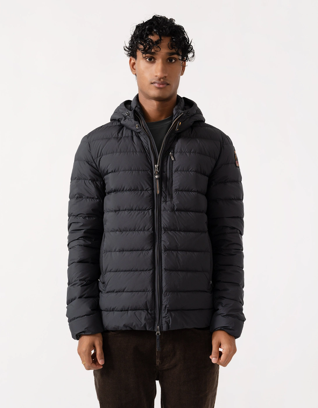 Parajumpers Last Minute Mens Down Jacket with Hood - Black 541