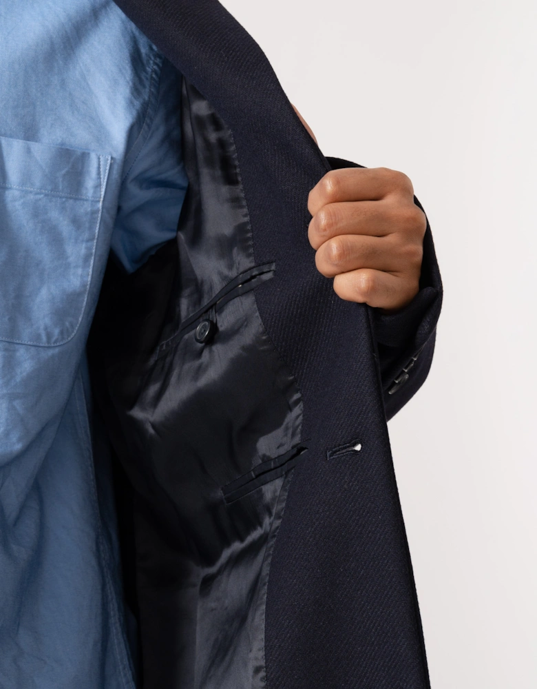 GANT Mens Classic Wool Coat - 433 Evening Blue