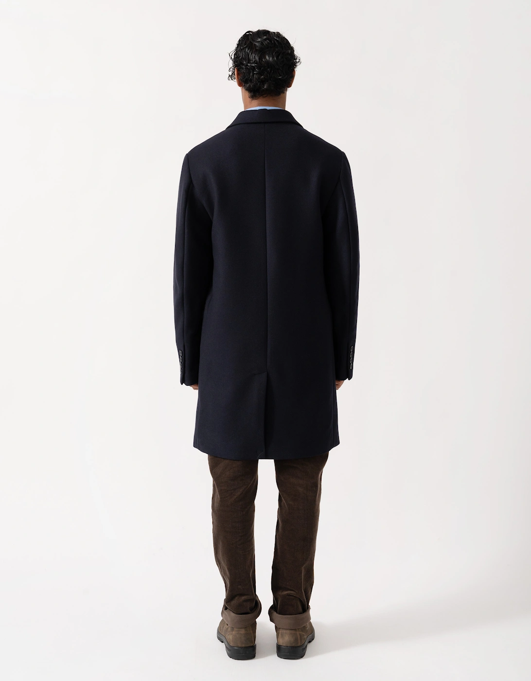 GANT Mens Classic Wool Coat - 433 Evening Blue