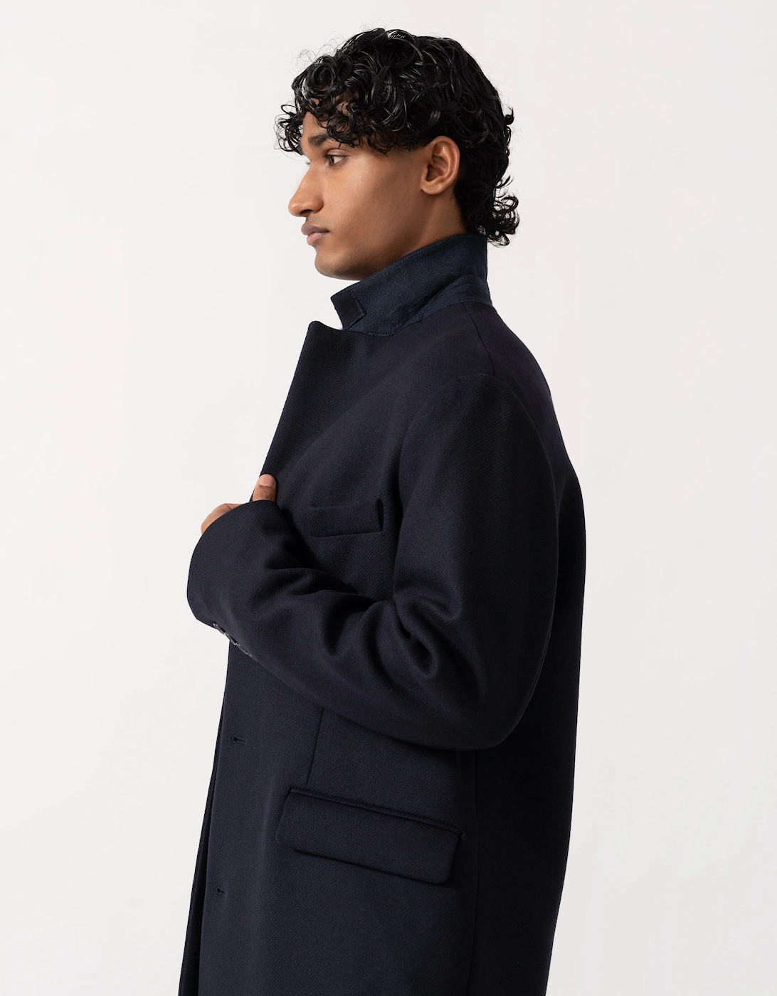 GANT Mens Classic Wool Coat - 433 Evening Blue